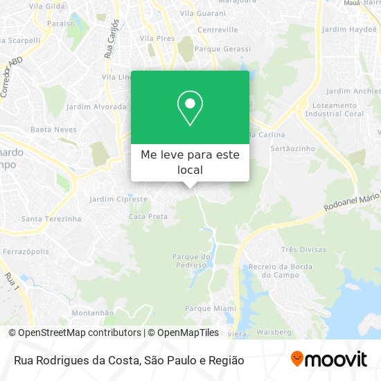 Rua Rodrigues da Costa mapa