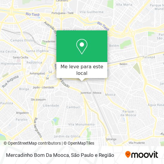 Mercadinho Bom Da Mooca mapa