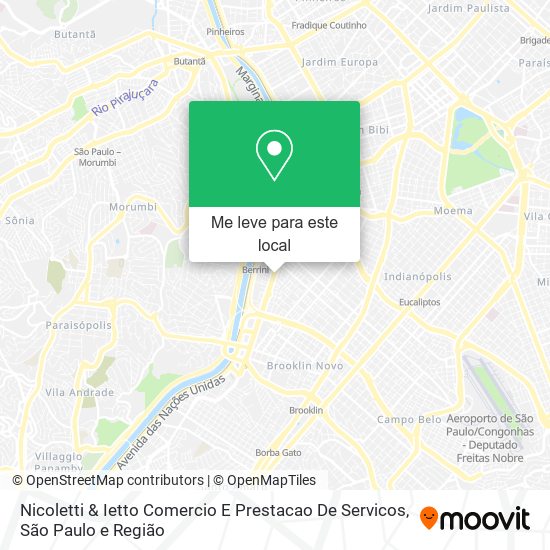 Nicoletti & Ietto Comercio E Prestacao De Servicos mapa