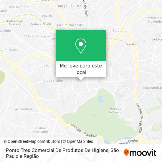 Ponto Tres Comercial De Produtos De Higiene mapa