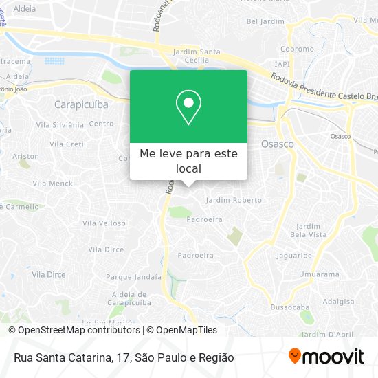 Rua Santa Catarina, 17 mapa