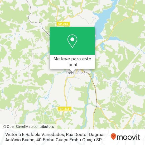 Victoria E Rafaela Variedades, Rua Doutor Dagmar Antônio Bueno, 40 Embu-Guaçu Embu-Guaçu-SP 06900-000 mapa