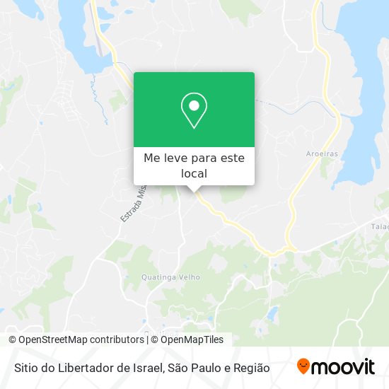 Sitio do Libertador de Israel mapa