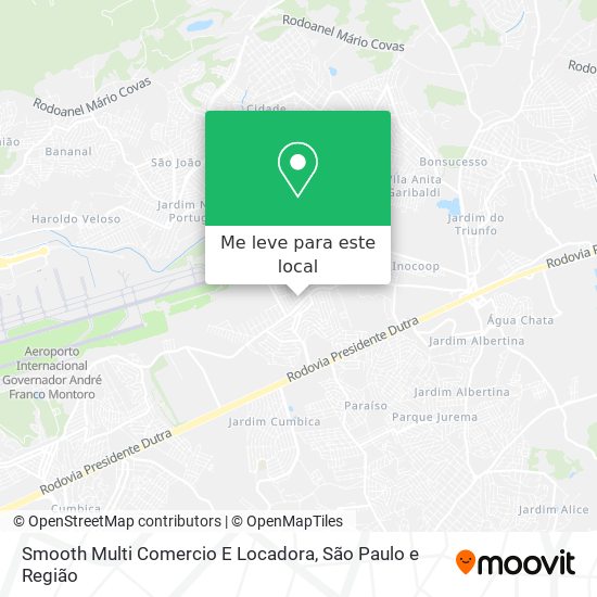 Smooth Multi Comercio E Locadora mapa