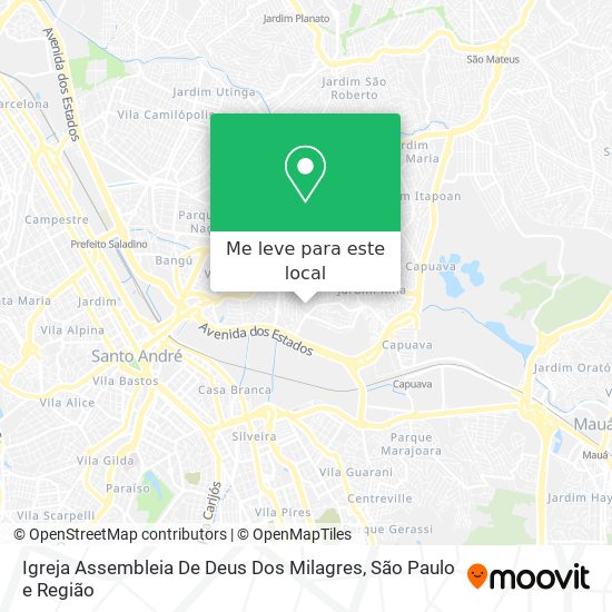 Igreja Assembleia De Deus Dos Milagres mapa
