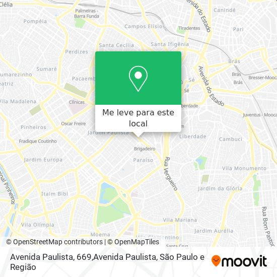 Avenida Paulista, 669,Avenida Paulista mapa