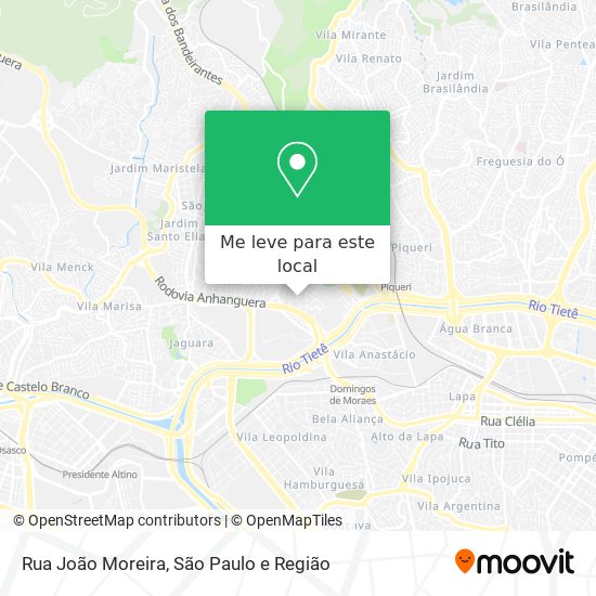 Rua João Moreira mapa