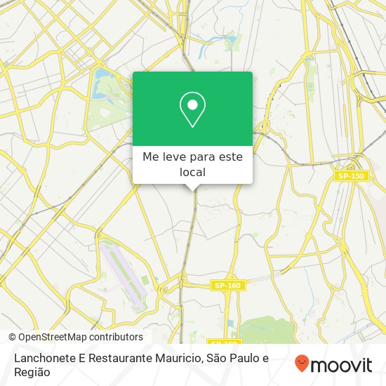 Lanchonete E Restaurante Mauricio, Rua das Rosas, 52 Saúde São Paulo-SP 04048-000 mapa