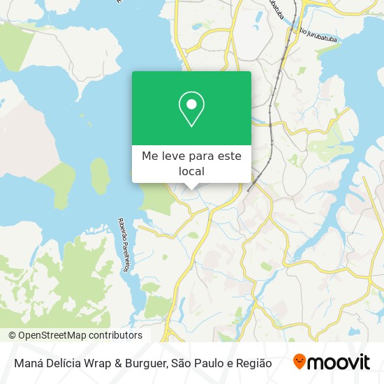 Maná Delícia Wrap & Burguer mapa