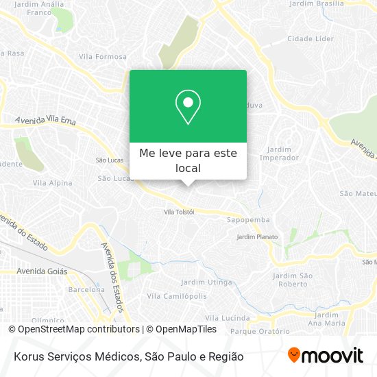 Korus Serviços Médicos mapa