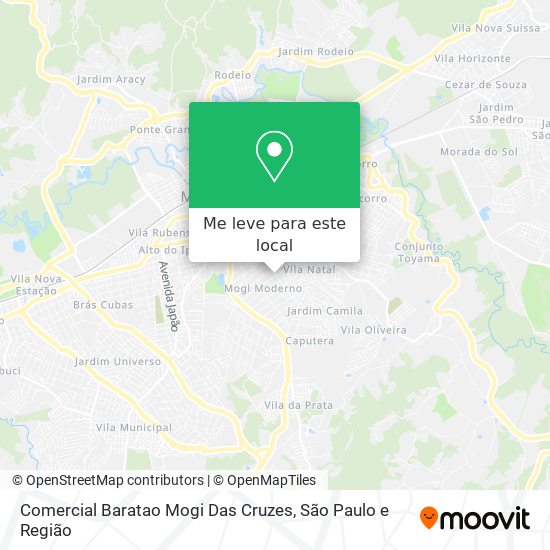 Comercial Baratao Mogi Das Cruzes mapa