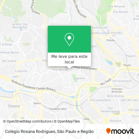 Colégio Rosana Rodrigues mapa