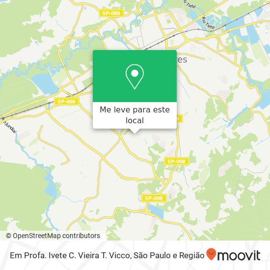 Em Profa. Ivete C. Vieira T. Vicco, Rua Kikutaro Suzuki Mogi das Cruzes Mogi das Cruzes-SP 08738-040 mapa