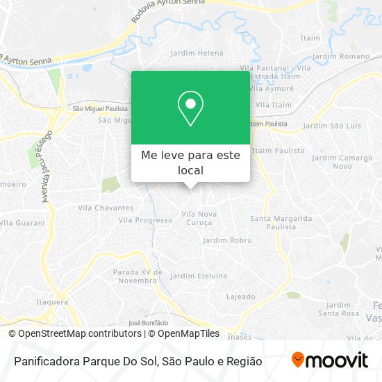 Panificadora Parque Do Sol mapa