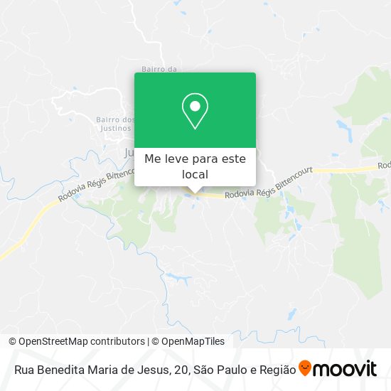 Rua Benedita Maria de Jesus, 20 mapa