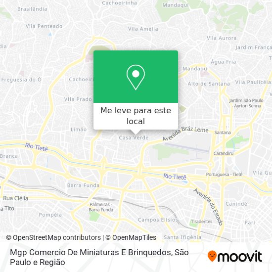 Mgp Comercio De Miniaturas E Brinquedos mapa