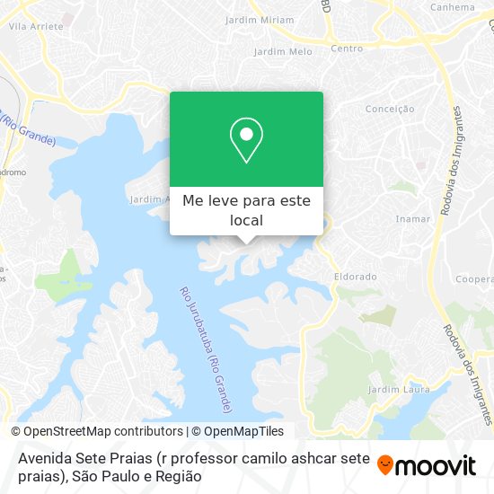 Avenida Sete Praias (r professor camilo ashcar sete praias) mapa