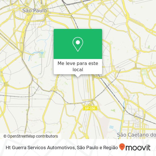 Ht Guerra Servicos Automotivos, Rua Bom Pastor, 1319 Ipiranga São Paulo-SP 04203-051 mapa