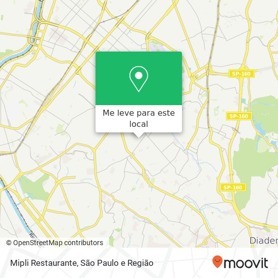 Mipli Restaurante, Rua das Cavas, 50 Jabaquara São Paulo-SP 04370-030 mapa