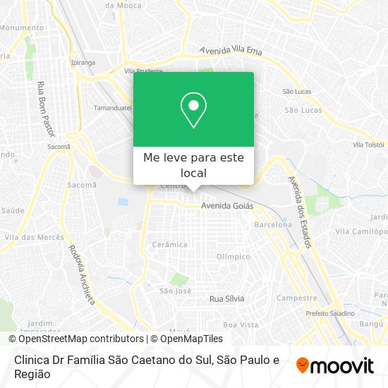 Clinica Dr Família São Caetano do Sul mapa