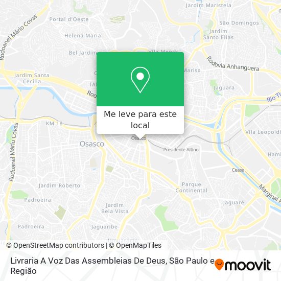 Livraria A Voz Das Assembleias De Deus mapa