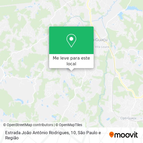 Estrada João Antônio Rodrigues, 10 mapa