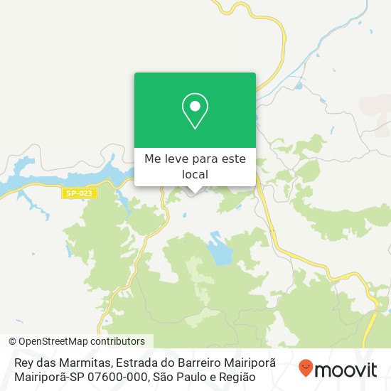 Rey das Marmitas, Estrada do Barreiro Mairiporã Mairiporã-SP 07600-000 mapa
