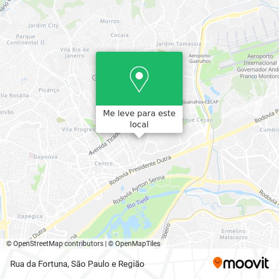 Rua da Fortuna mapa