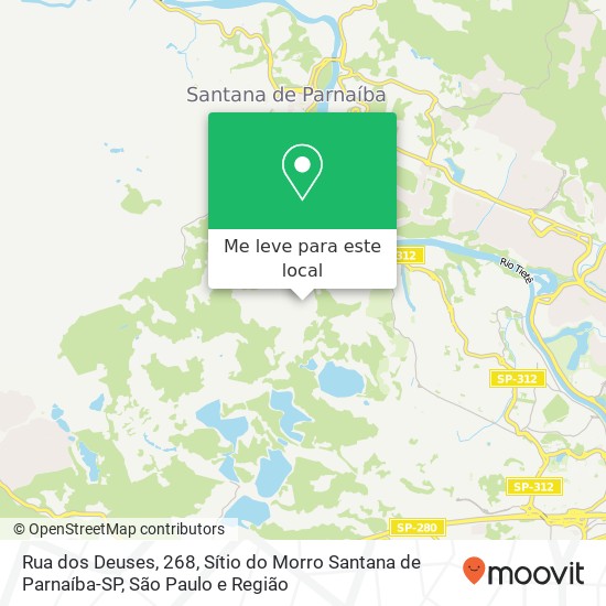 Rua dos Deuses, 268, Sítio do Morro Santana de Parnaíba-SP mapa