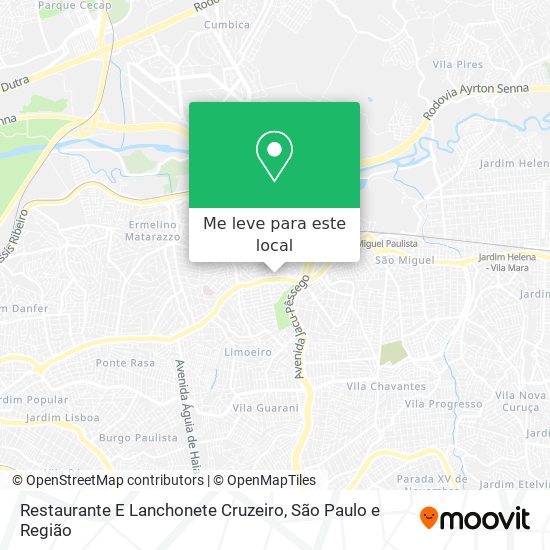 Restaurante E Lanchonete Cruzeiro mapa