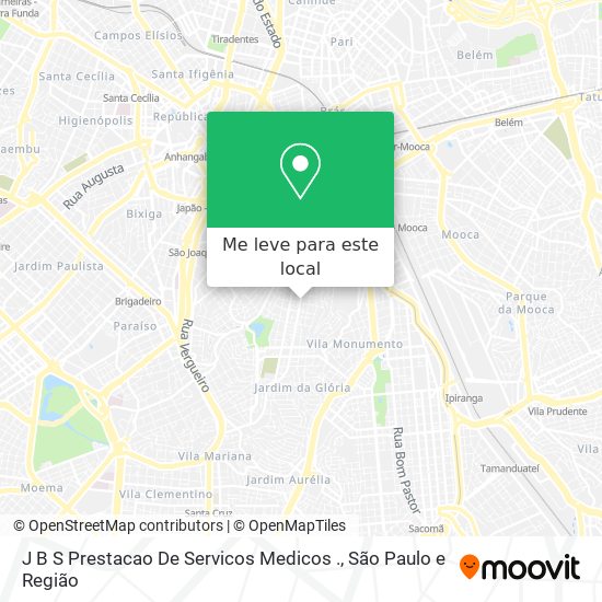 J B S Prestacao De Servicos Medicos . mapa
