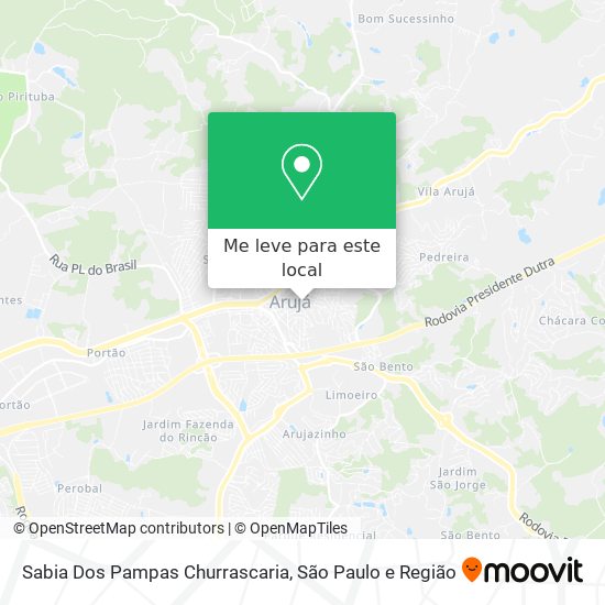 Sabia Dos Pampas Churrascaria mapa