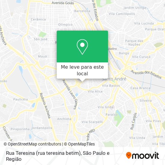 Rua Teresina (rua teresina betim) mapa