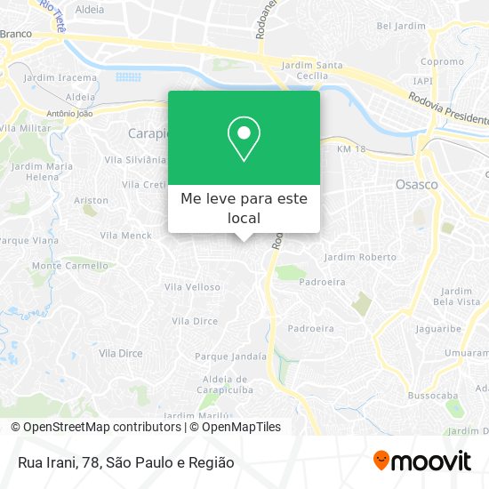 Rua Irani, 78 mapa