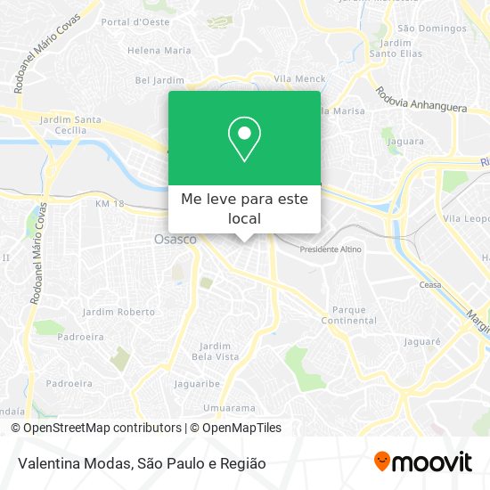 Valentina Modas mapa