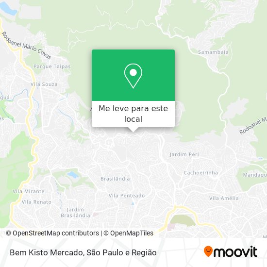 Bem Kisto Mercado mapa