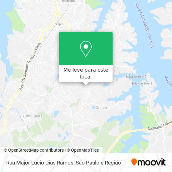 Rua Major Lúcio Dias Ramos mapa