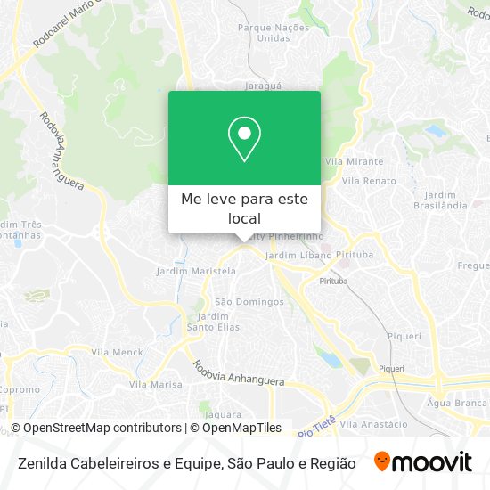 Zenilda Cabeleireiros e Equipe mapa