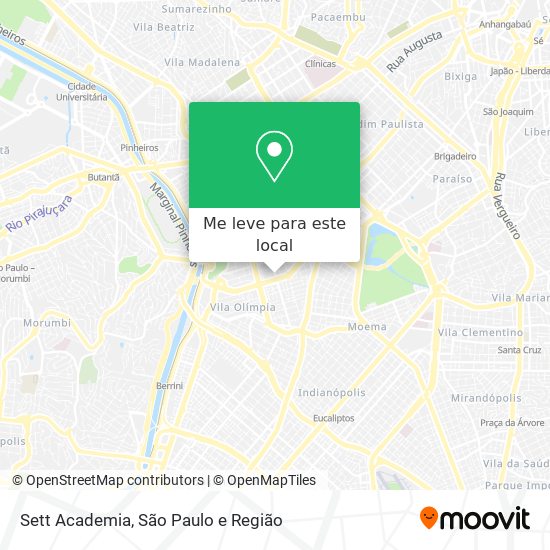 Sett Academia mapa