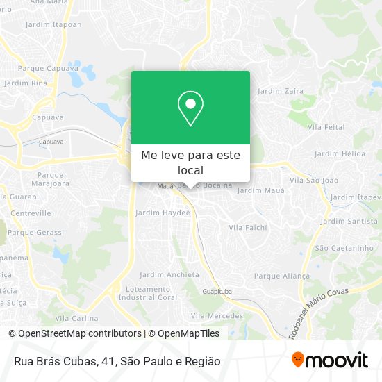 Rua Brás Cubas, 41 mapa