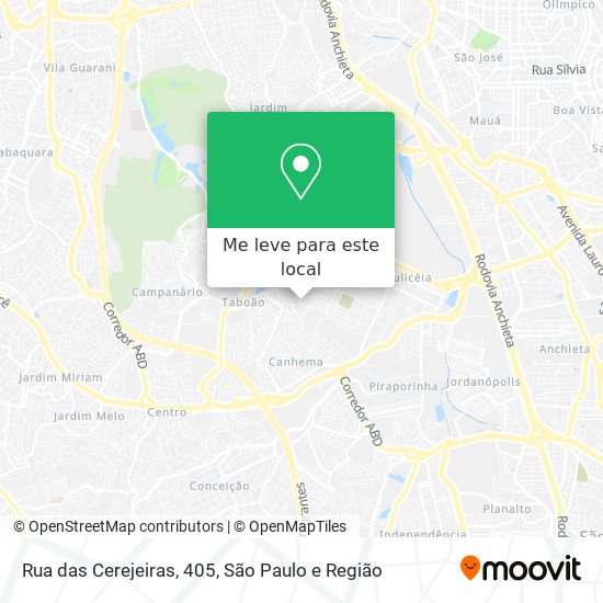 Rua das Cerejeiras, 405 mapa