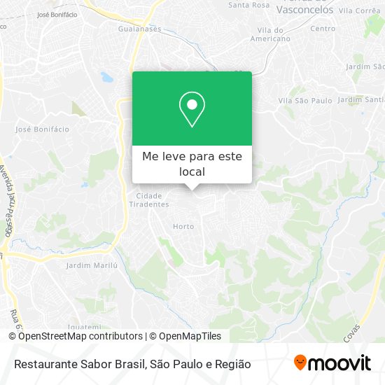 Restaurante Sabor Brasil mapa