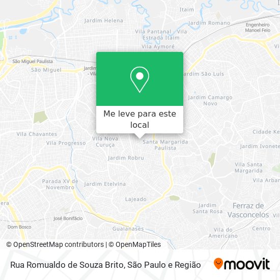 Rua Romualdo de Souza Brito mapa