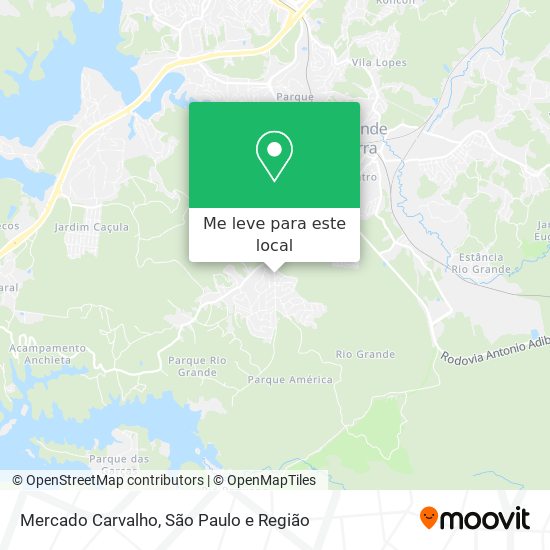 Mercado Carvalho mapa