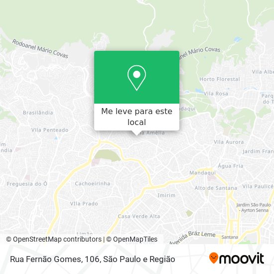 Rua Fernão Gomes, 106 mapa