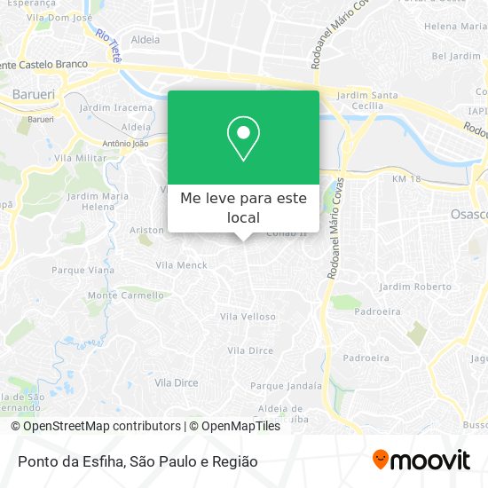 Ponto da Esfiha mapa