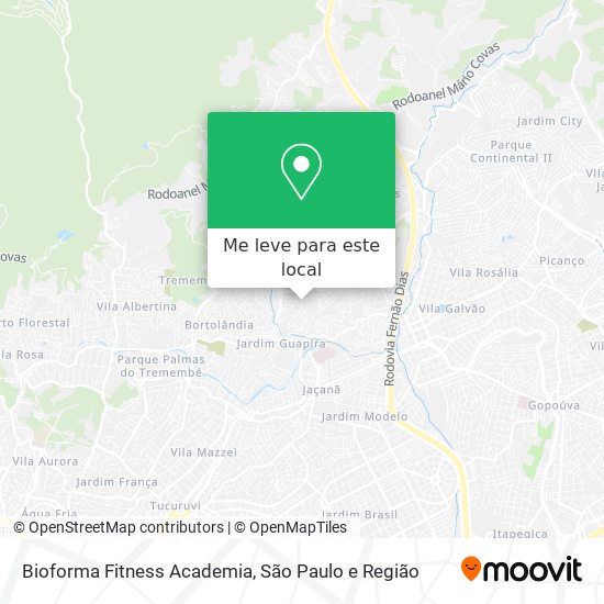 Bioforma Fitness Academia mapa