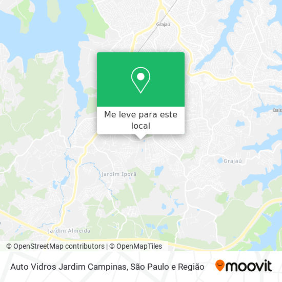 Auto Vidros Jardim Campinas mapa