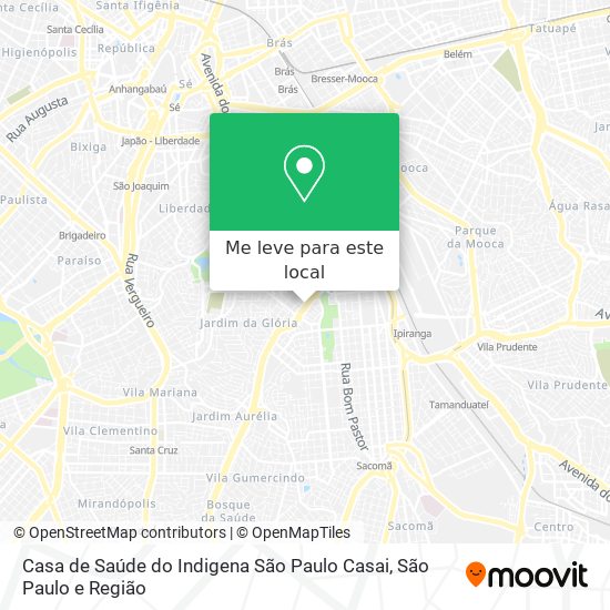 Casa de Saúde do Indigena São Paulo Casai mapa