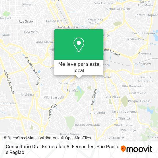 Consultório Dra. Esmeralda A. Fernandes mapa